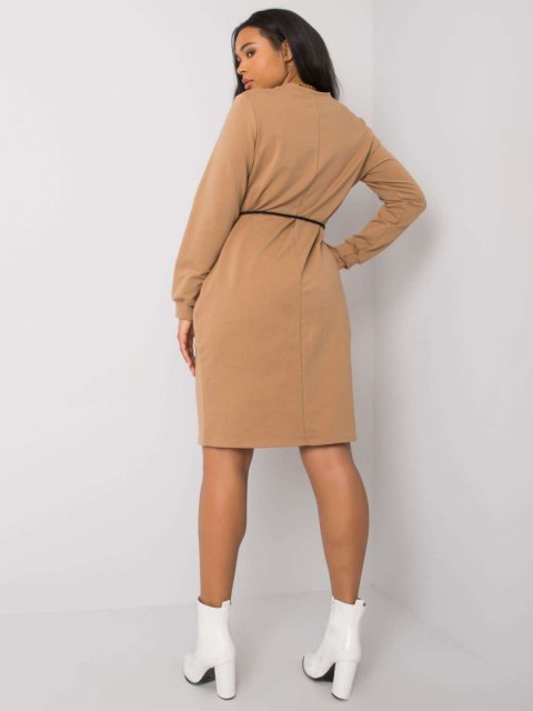 Sukienka LK-SK-508299.30 camelowy 38 Sukienka LK-SK-508299.30 camelowy 38