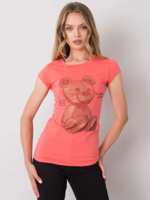 T-shirt EM-TS-ES-21-531.14 koralowy S T-shirt EM-TS-ES-21-531.14 koralowy S