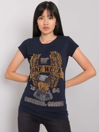 T-shirt EM-TS-ES-21-533.16 granatowy S