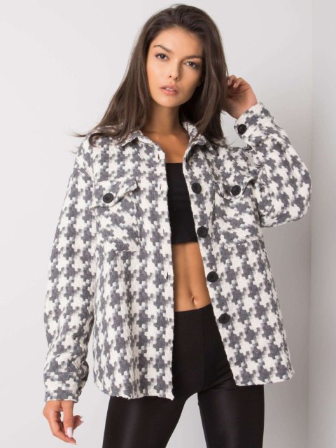Koszula EM-KS-178.34 biało-szary L/XL Koszula EM-KS-178.34 biało-szary L/XL
