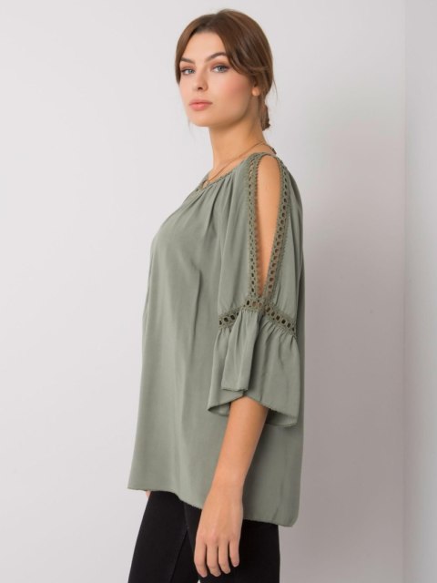 Bluzka TW-BZ-BI-82198.46 khaki S Bluzka TW-BZ-BI-82198.46 khaki S