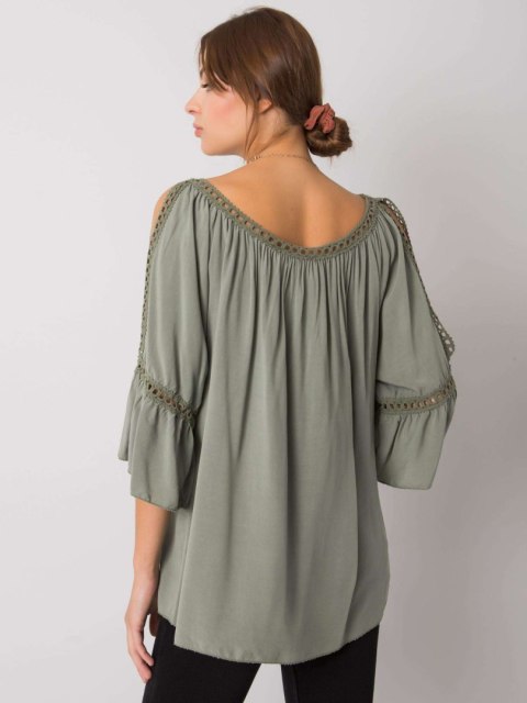 Bluzka TW-BZ-BI-82198.46 khaki S Bluzka TW-BZ-BI-82198.46 khaki S