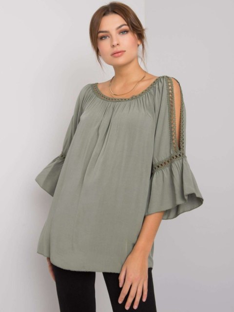 Bluzka TW-BZ-BI-82198.46 khaki S Bluzka TW-BZ-BI-82198.46 khaki S