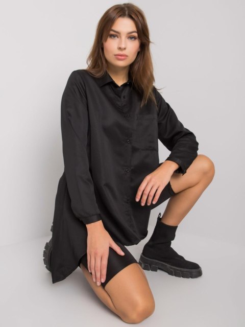 Koszula klasyczna z dłuższym tyłem, czarna Brinleigh L/XL Koszula klasyczna z dłuższym tyłem, czarna Brinleigh L/XL