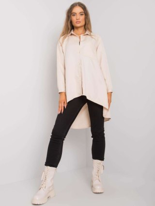Koszula klasyczna z dłuższym tyłem, beżowa Brinleigh L/XL