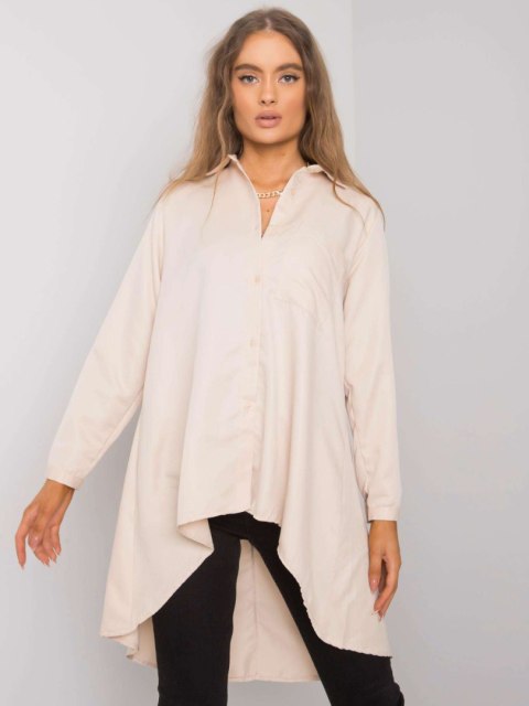 Koszula klasyczna z dłuższym tyłem, beżowa Brinleigh L/XL Koszula klasyczna z dłuższym tyłem, beżowa Brinleigh L/XL