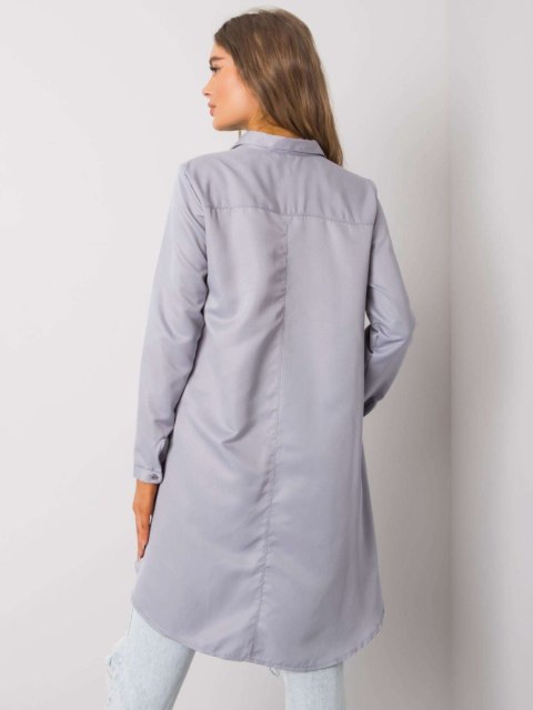 Koszula klasyczna z dłuższym tyłem, szara Brinleigh L/XL Koszula klasyczna z dłuższym tyłem, szara Brinleigh L/XL