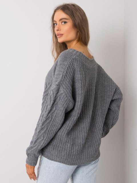 Sweter TW-SW-BI-22022.97 ciemny szary Sweter TW-SW-BI-22022.97 ciemny szary