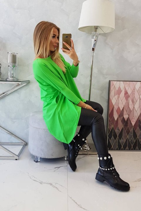 Bluzka oversize jasny zielony