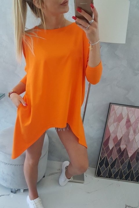 Bluzka oversize pomarańczowy