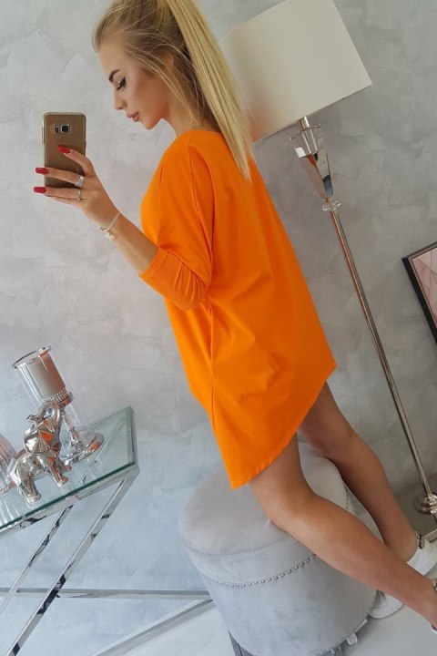 Bluzka oversize pomarańczowy