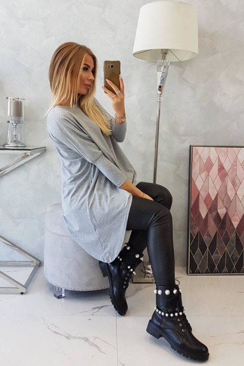 Bluzka oversize szara