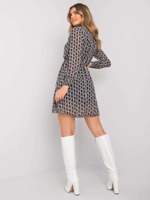 Sukienka WN-SK-18951.41X czarno-biały L/XL