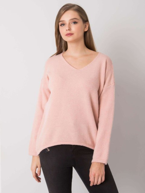 Sweter TW-SW-BI-9802.25X jasny różowy Sweter TW-SW-BI-9802.25X jasny różowy