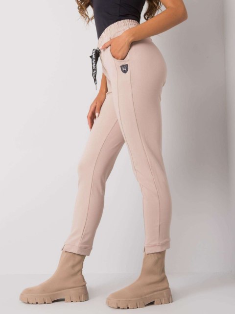 Spodnie dresowe RV-DR-7071.20 beżowy M