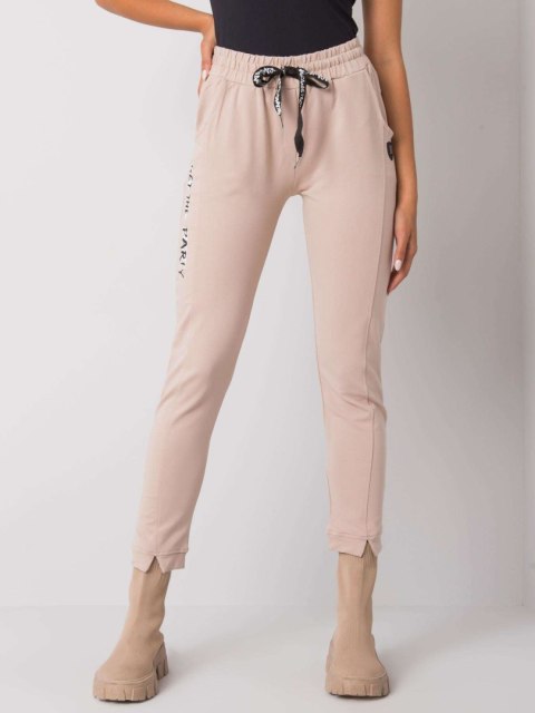 Spodnie dresowe RV-DR-7071.20 beżowy S