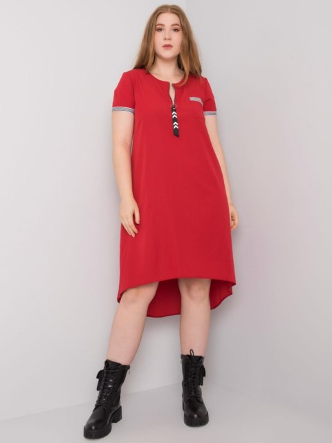 Sukienka LK-SK-506827.45 czerwony 48 Sukienka LK-SK-506827.45 czerwony 48