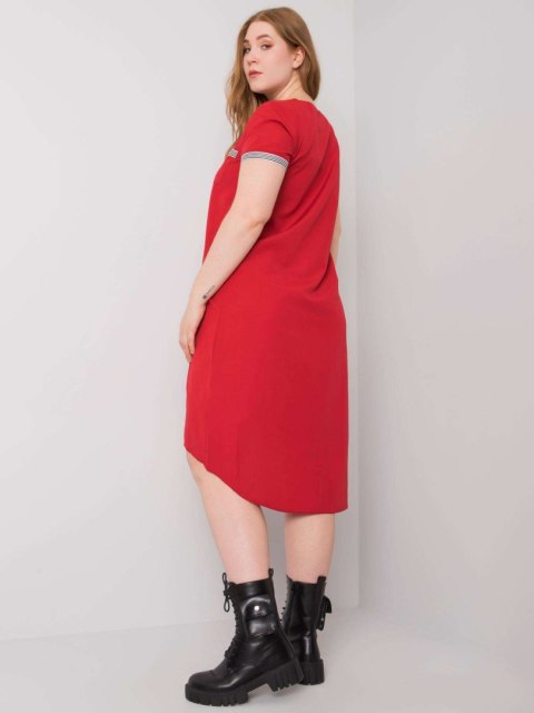 Sukienka LK-SK-506827.45 czerwony 48 Sukienka LK-SK-506827.45 czerwony 48