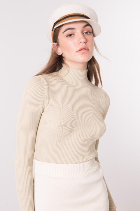 Sweter 15817 jasny beżowy S Sweter 15817 jasny beżowy S