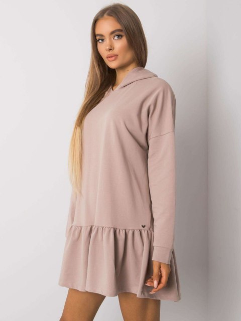 Sukienka RV-SK-7184.22X ciemny bezowy S/M Sukienka RV-SK-7184.22X ciemny bezowy S/M