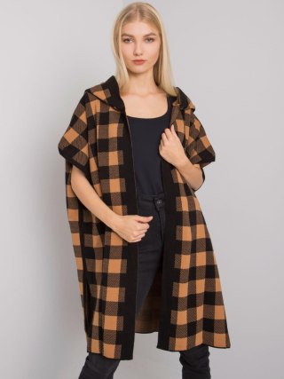 Kardigan FE-SW-3321.60P czarno-beżowy