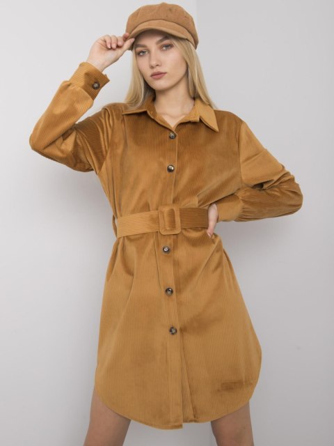 Sukienka DHJ-SK-10333.12P camelowy Sukienka DHJ-SK-10333.12P camelowy