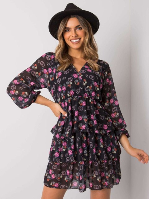 Sukienka WN-SK-21049.38X czarno-różowy L/XL