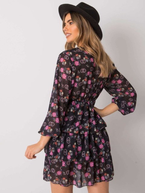 Sukienka WN-SK-21049.38X czarno-różowy L/XL