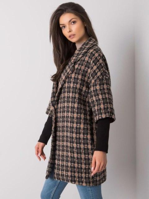 Płaszcz CHA-PL-0466.05X szaro-czarny S/M Płaszcz CHA-PL-0466.05X szaro-czarny S/M