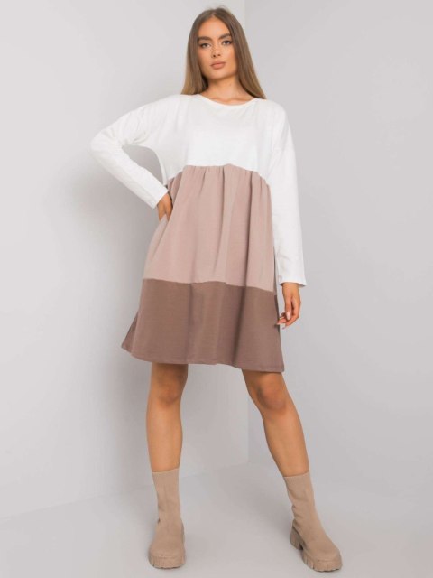 Sukienka RV-SK-7188.83P brązowy S/M