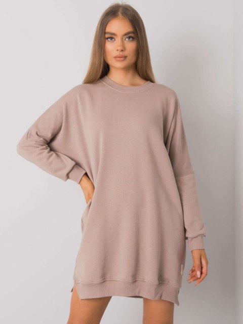 Sukienka RV-SK-7216.95 ciemny bezowy L/XL Sukienka RV-SK-7216.95 ciemny bezowy L/XL