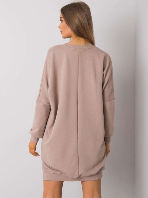 Sukienka RV-SK-7216.95 ciemny bezowy L/XL Sukienka RV-SK-7216.95 ciemny bezowy L/XL