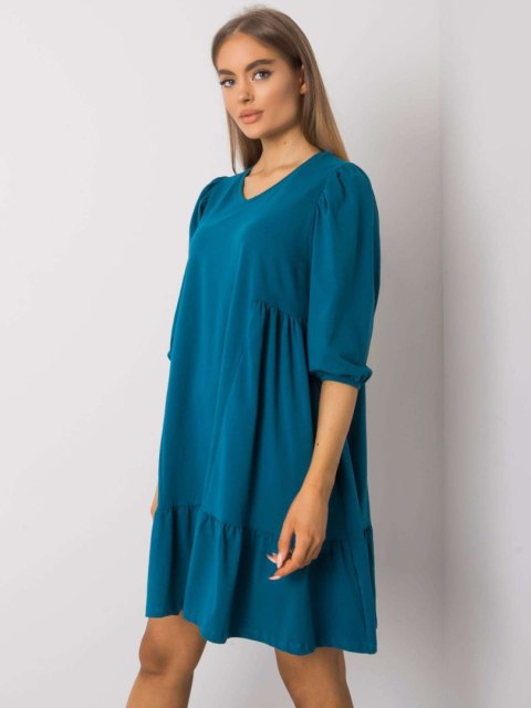 Sukienka RV-SK-7248.09P morski L/XL