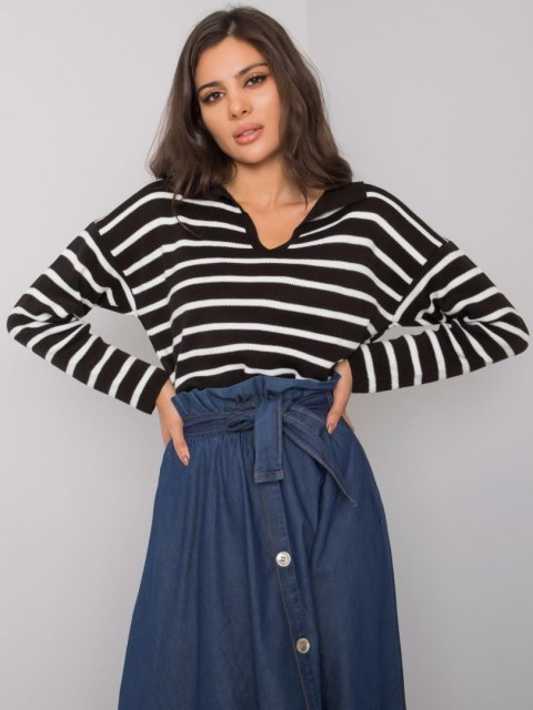Sweter ASM-SW-14238.60 czarno-biały Sweter ASM-SW-14238.60 czarno-biały