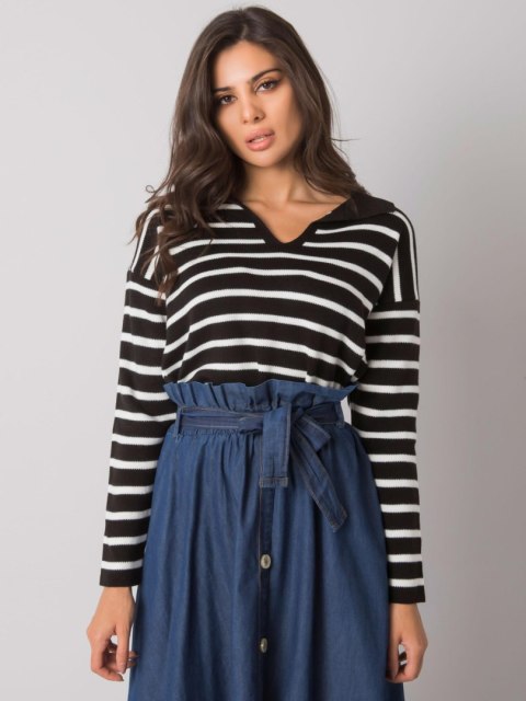 Sweter ASM-SW-14238.60 czarno-biały Sweter ASM-SW-14238.60 czarno-biały