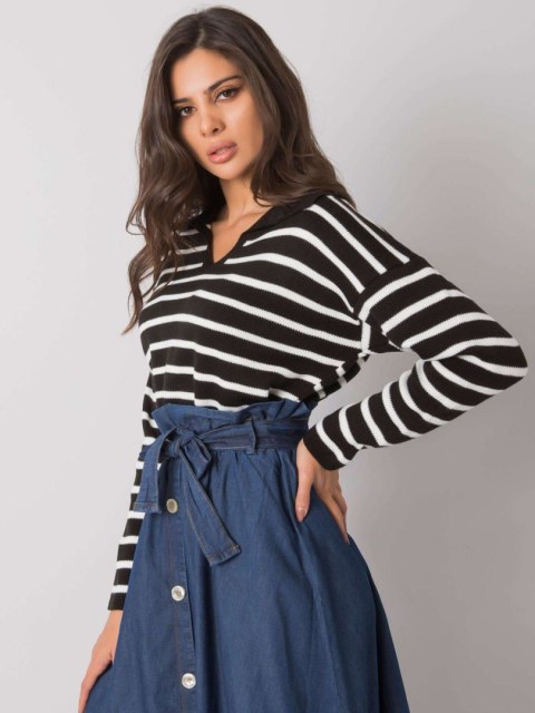 Sweter ASM-SW-14238.60 czarno-biały Sweter ASM-SW-14238.60 czarno-biały