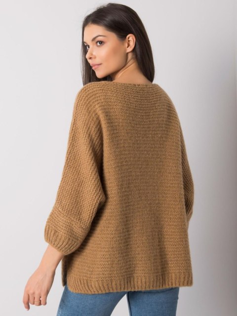 Sweter TW-SW-BI-J1001.06 camelowy Sweter TW-SW-BI-J1001.06 camelowy