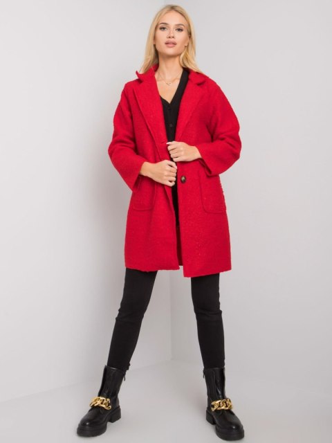 Płaszcz TW-PL-BI-21717.40P czerwony Płaszcz TW-PL-BI-21717.40P czerwony