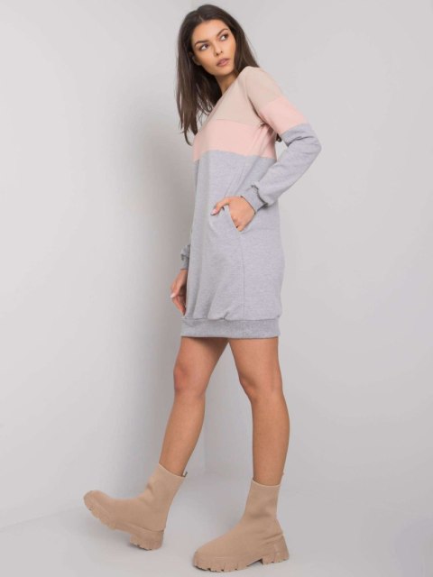 Sukienka RV-SK-5869.04 ciemny bezowy L