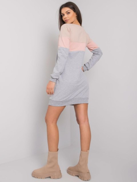 Sukienka RV-SK-5869.04 ciemny bezowy L