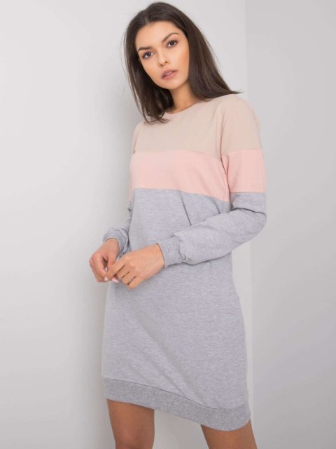 Sukienka RV-SK-5869.04 ciemny bezowy L