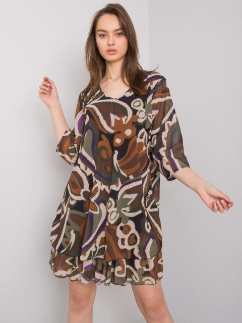 Sukienka DHJ-SK-2415.19P khaki Sukienka DHJ-SK-2415.19P khaki
