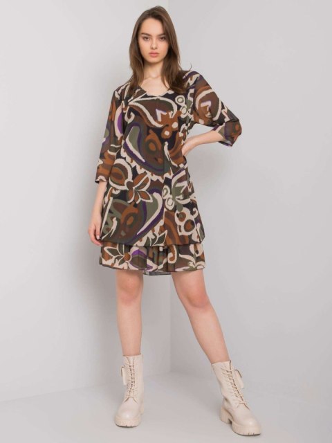 Sukienka DHJ-SK-2415.19P khaki Sukienka DHJ-SK-2415.19P khaki