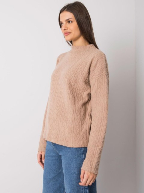 Sweter TO-SW-1213.76 ciemny bezowy M