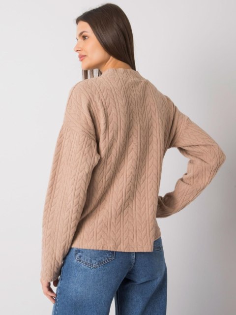 Sweter TO-SW-1213.76 ciemny bezowy M