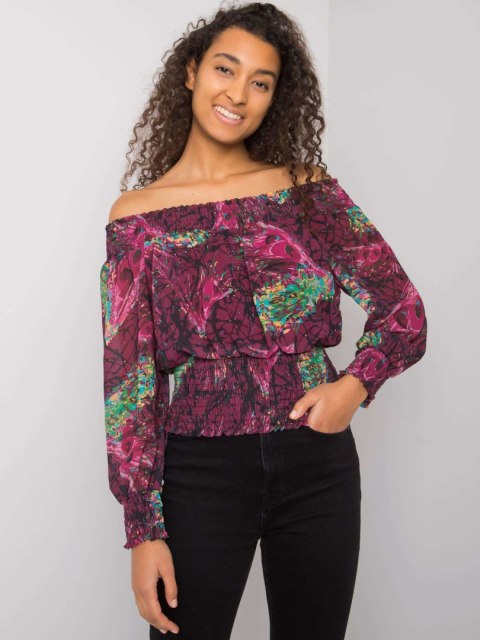Bluzka DHJ-BZ-15175-2.10P ciemny fioletowy Bluzka DHJ-BZ-15175-2.10P ciemny fioletowy