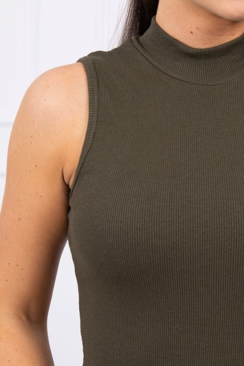 Bluzka bez rękawów khaki Bluzka bez rękawów khaki