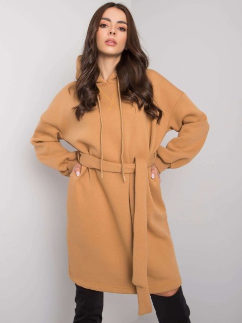 Sukienka RV-SK-7253.13 camelowy S/M Sukienka RV-SK-7253.13 camelowy S/M