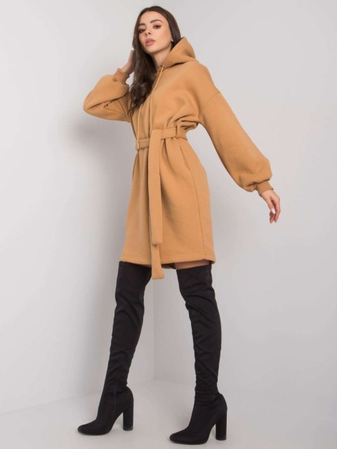 Sukienka RV-SK-7253.13 camelowy S/M Sukienka RV-SK-7253.13 camelowy S/M