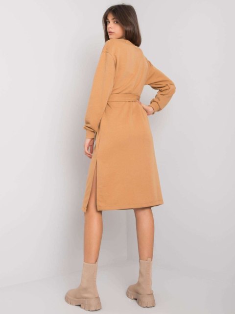 Sukienka RV-SK-7256.27P camelowy S